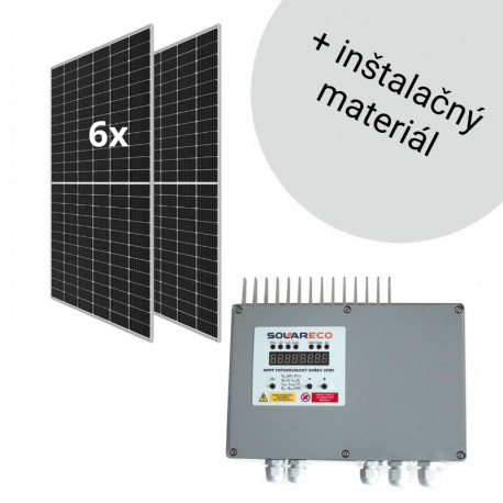 Sada na fotovoltaický ohrev vody so 6 panelmi Jetion Solar 455 - FVE 3 kWp