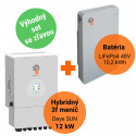 Výhodný set so zľavou - hybridný menič Deye SUN 12 kW + batéria LiFePO4 48V 10,2 kWh