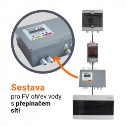 Set pre fotovoltaický ohrev vody s 8 panelmi Canadian Solar 370 - FVE 3 kWp