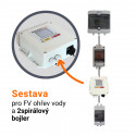 Set pre fotovoltický ohrev vody pre ohrievač s dvomi špirálami