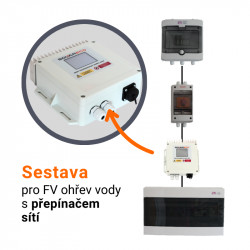 Set pre fotovoltaický ohrev vody s 8 panelmi Canadian Solar 370 - FVE 3 kWp