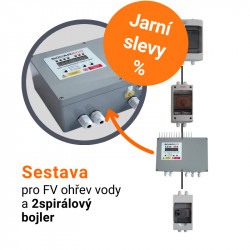 Set pre fotovoltaický ohrev vody s 8 panelmi Canadian Solar 370 - FVE 3 kWp