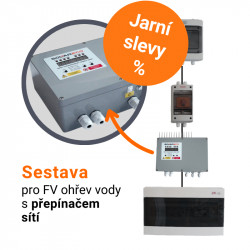 Set pre fotovoltaický ohrev vody s 8 panelmi Canadian Solar 370 - FVE 3 kWp
