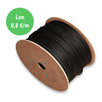 Solárny kábel 6 mm² H1Z2Z2-K 1500V - 1000 m cievka - čierny