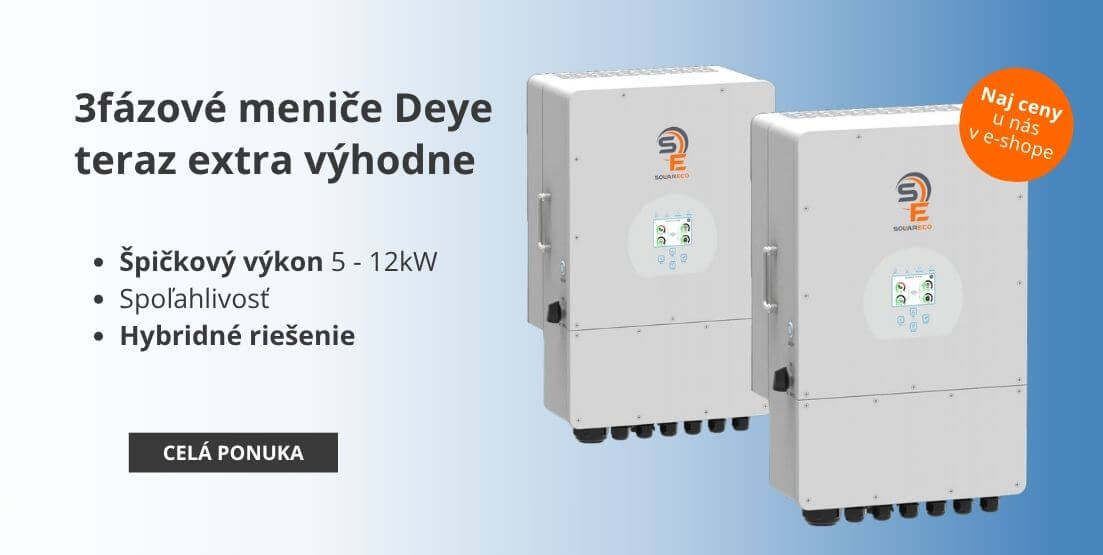 Deye SUN - 3-fázový hybridný menič/striedač