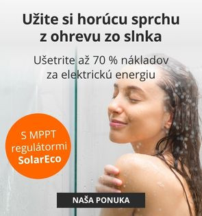 Užite si horúcu sprchu z ohrevu zo slnka