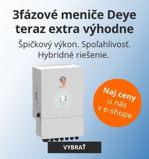 3fázové meniče Deye